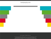 Tablet Screenshot of healtyequity.com